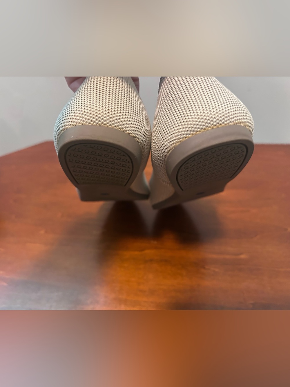 ROTHYS FLAX birdseye light grey Pointed-Toe Women's Flats 9 - Picture 8 of 9
